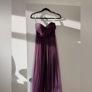 JENNY YOO Anthropologie Purple Annabelle Convertible Tulle Bridesmaid Gown 2-4